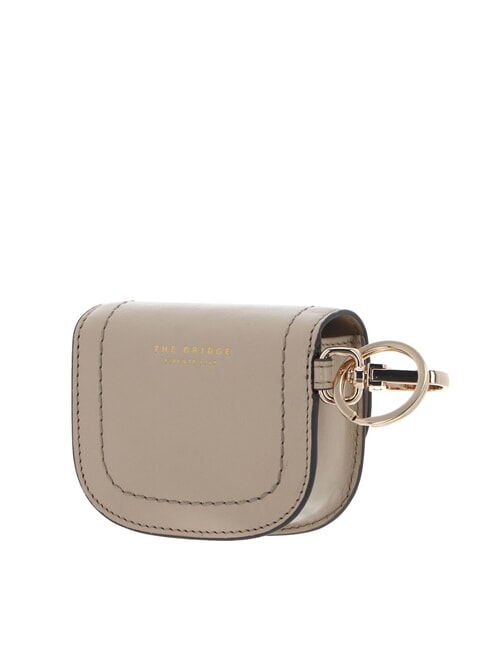 FEDERICA Monedero de piel con llavero mantequilla ab. oro - Carteras Mujer