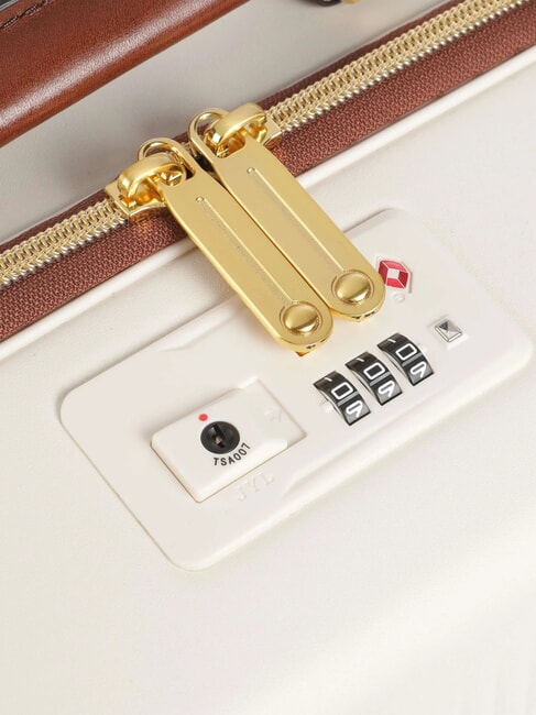 STORY  Equipaje de mano con ruedas natural/marr&oacute;n abb. oro - Equipaje de mano