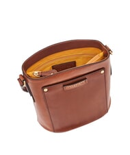 THE BRIDGE CECILIA Bolso bandolera de piel tipo cubo BROWN - Bolsos Mujer - 4