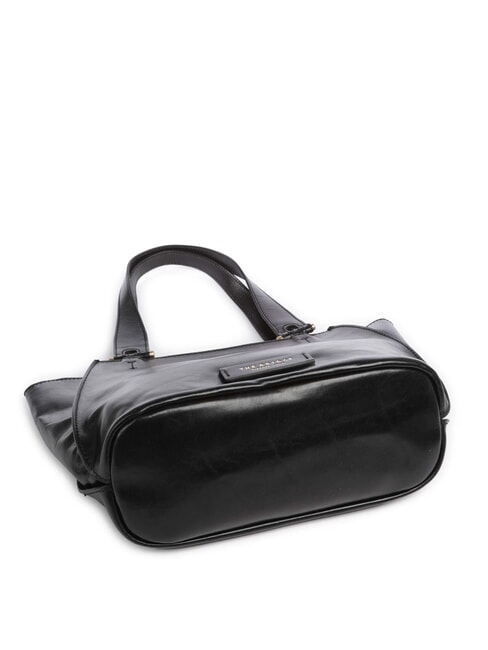 FEBE Bolsa de compras de cuero Oro negro - Bolsos Mujer