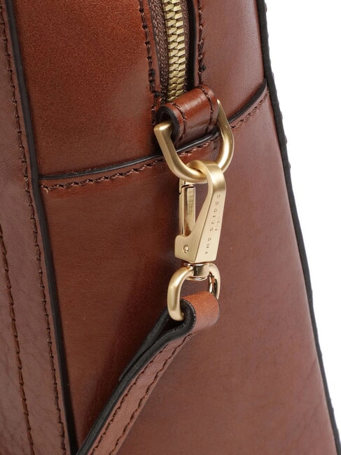 FIONA Malet&iacute;n de piel para port&aacute;til de 14" BROWN - Maletines de Trabajo