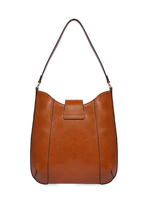 ERICA Bolso de cuero tipo cartera Cognac / Oro - Bolsos Mujer