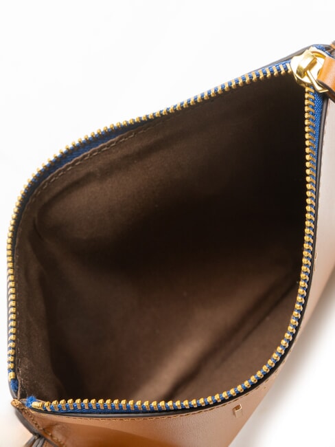 CHIARA Bolso de mano de piel Cognac / Oro - Bolsos Mujer