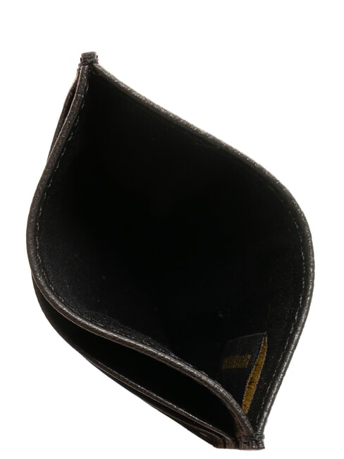 CESARE Tarjetero plano de cuero negro - Carteras Hombre