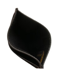 THE BRIDGE CESARE Tarjetero plano de cuero negro - Carteras Hombre - 3