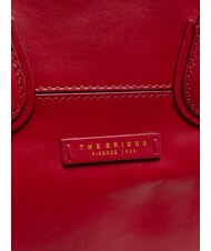 THE BRIDGE ELETTRA Bolsa de compras de cuero baya abad. oro - Bolsos Mujer - 3