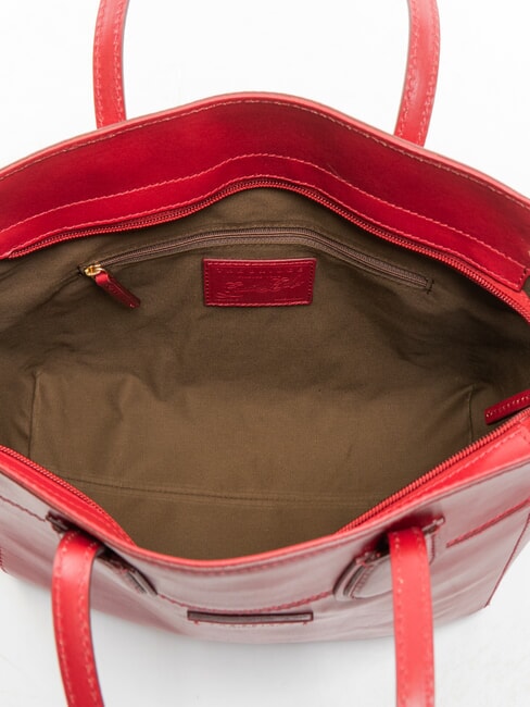 ELETTRA Bolsa de compras de cuero baya abad. oro - Bolsos Mujer