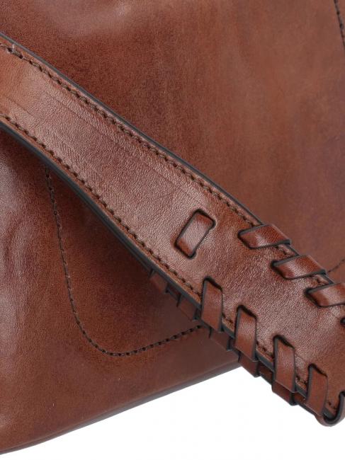 FEBE Belleza de cuero con trenzas BROWN - Neceser