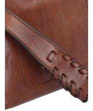 THE BRIDGE FEBE Belleza de cuero con trenzas BROWN - Neceser - 4