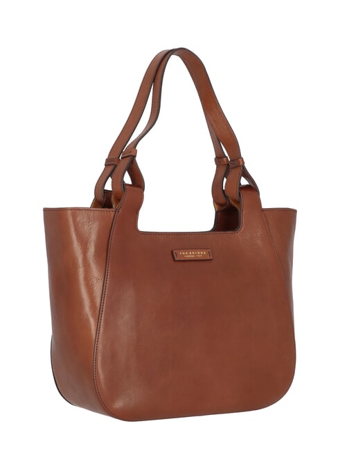 LUCIA Bolsa de compras de cuero BROWN - Bolsos Mujer