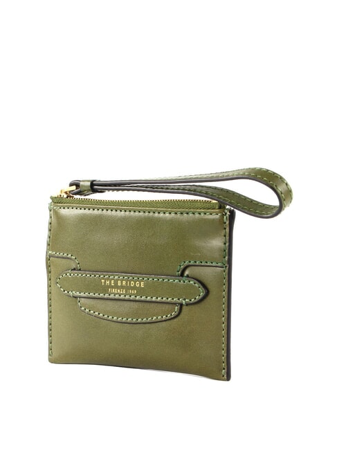 LUCREZIA  Bolsa de cuero higo verde abb. oro - Bolsos Mujer