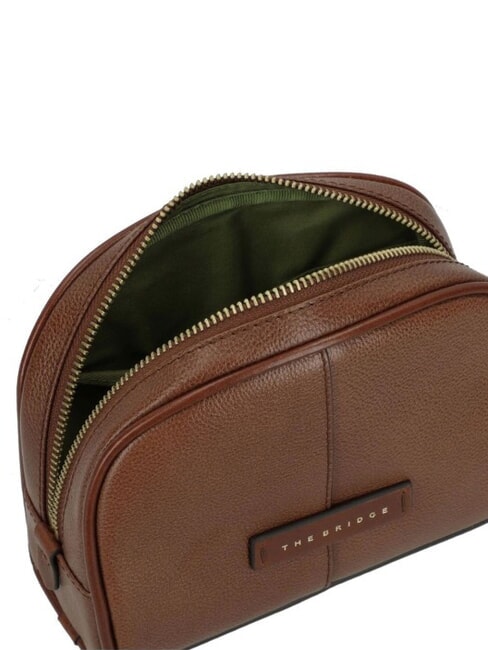 ELISABETTA Pequeña belleza de cuero BROWN - Carteras de mano & Neceser