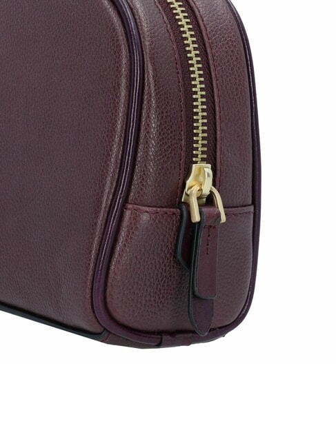 ELISABETTA Belleza de cuero mediana uva abad. oro - Neceser