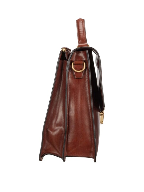 DANTE Maletín de piel para portátil de 15" BROWN - Maletines de Trabajo