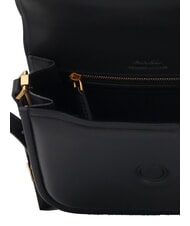 PINKO LOVE BOX Mini bolso de napa con solapa negro-oro antiguo - Bolsos Mujer - 5