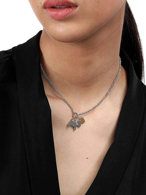 TALISMANI Collar de acero con cristales ACERO - Collares