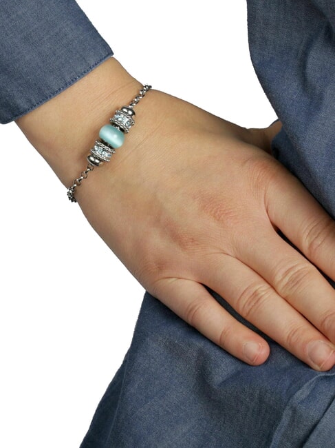 DROPS  Pulsera de acero con cristales ACERO - Pulseras