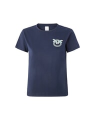 PINKO NAMBRONE  Camiseta de algodón abismo azul - camiseta - 4