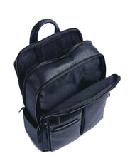 PIQUADRO PAAVO Mochila para portátil de 14", en piel azul - Mochilas para portátil - 4