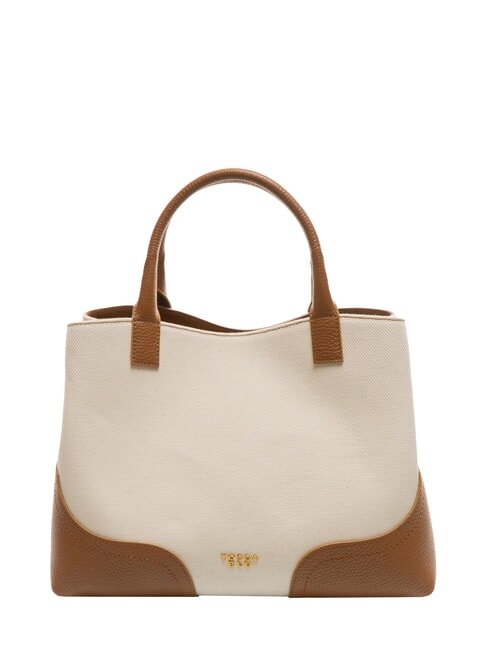 CECILIA Bolso de lona con bandolera CUERO - Bolsos Mujer