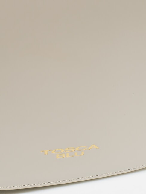 KORA Bolso de piel con solapa blanco marfil - Bolsos Mujer