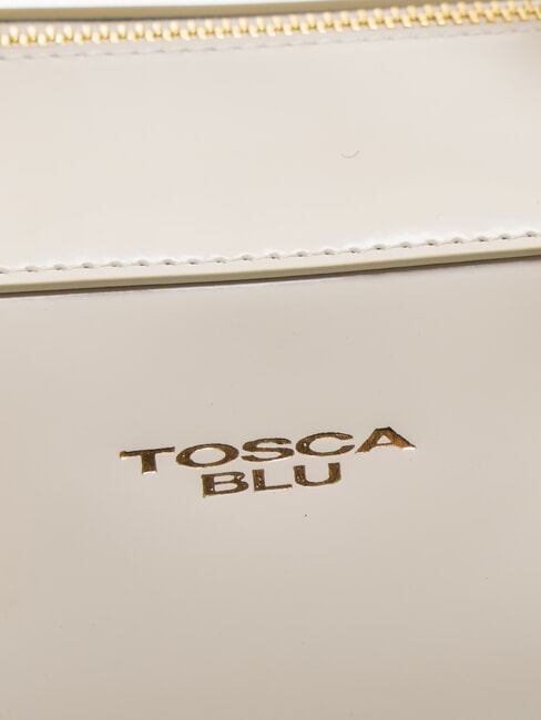 KORA Bolso de piel tipo cartera con bandolera blanco marfil - Bolsos Mujer