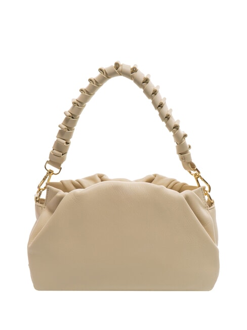 VITTORIA Bolso mediano de piel con doble función blanco marfil - Bolsos Mujer