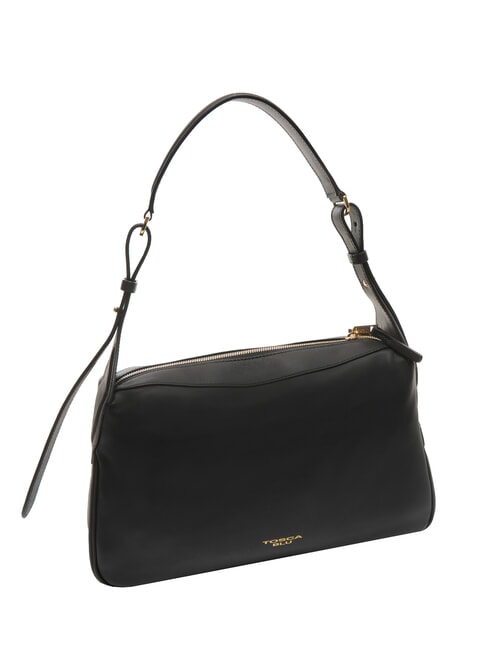 ANGIE Bolso de hombro de piel negro - Bolsos Mujer