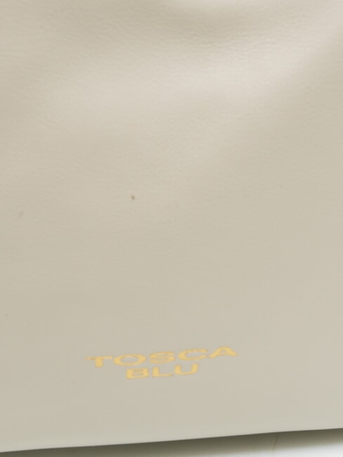 ANGIE Bolso bandolera pequeño de piel blanco marfil - Bolsos Mujer