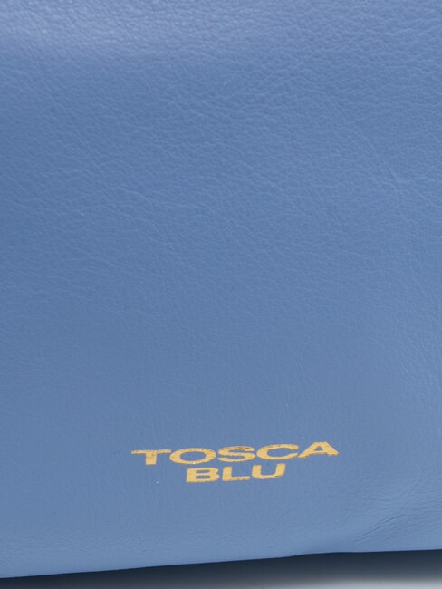 ANGIE Bolso bandolera pequeño de piel azul - Bolsos Mujer