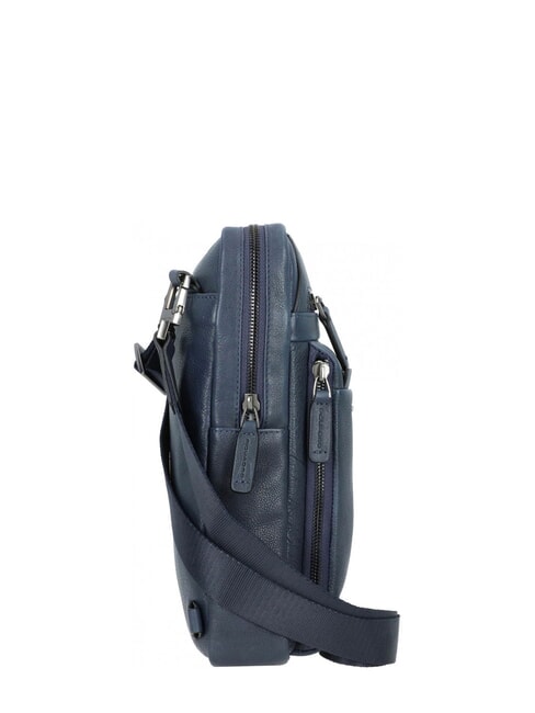 PAAVO Bolso grande para iPad de piel azul - Bandoleras Hombre