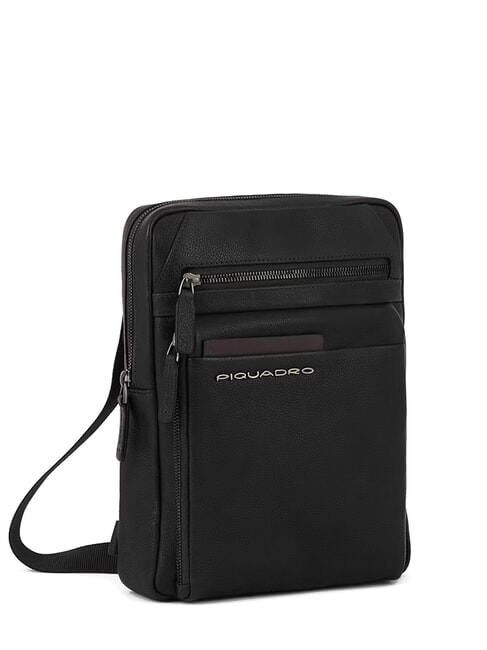 PAAVO Bolso grande para iPad de piel negro - Bandoleras Hombre