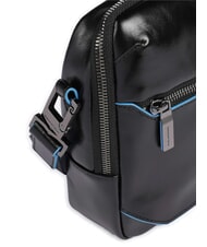 PIQUADRO BLUE SQUARE  Bolsa para iPad con bolsillo para airpods negro - Bandoleras Hombre - 3