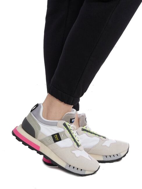 HOUMA Zapatillas para correr blanco/gris - Zapatos Mujer