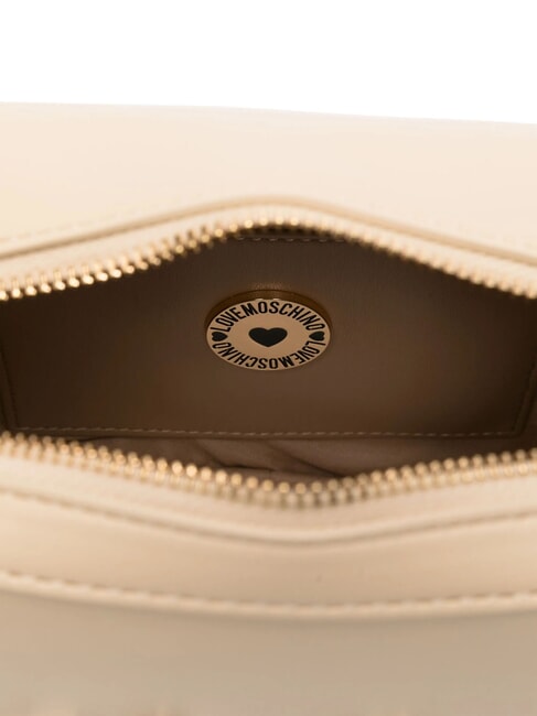 CURSIVE LOGO Mini bolso de hombro beige - Bolsos Mujer