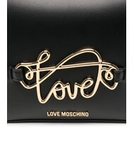 LOVE MOSCHINO CURSIVE LOGO Mini bolso de hombro negro - Bolsos Mujer - 3