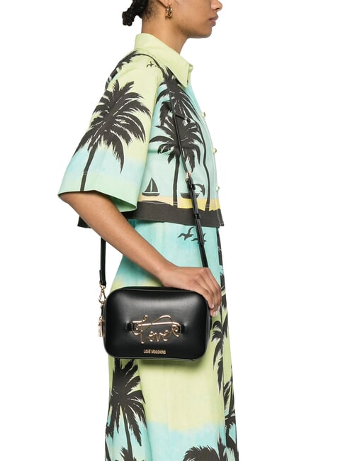 CURSIVE LOGO Mini bolso de hombro negro - Bolsos Mujer