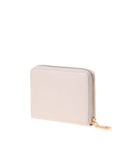 LOVE MOSCHINO LOGO ITALICS Cartera con cremallera beige - Carteras Mujer - 3
