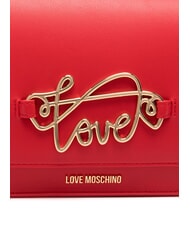 LOVE MOSCHINO CURSIVE LOGO Bolso de hombro ROJO - Bolsos Mujer - 3