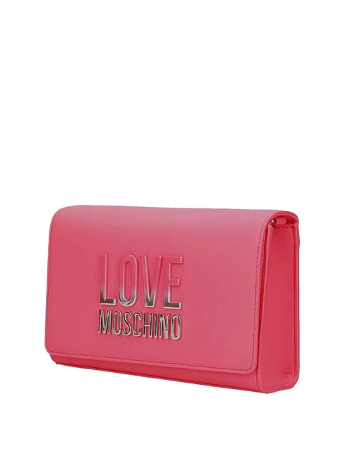 CHAIN Lettering Bolso de hombro fucsia - Bolsos Mujer
