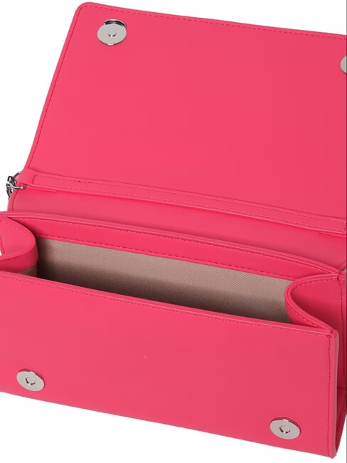 CHAIN Lettering Bolso de hombro fucsia - Bolsos Mujer