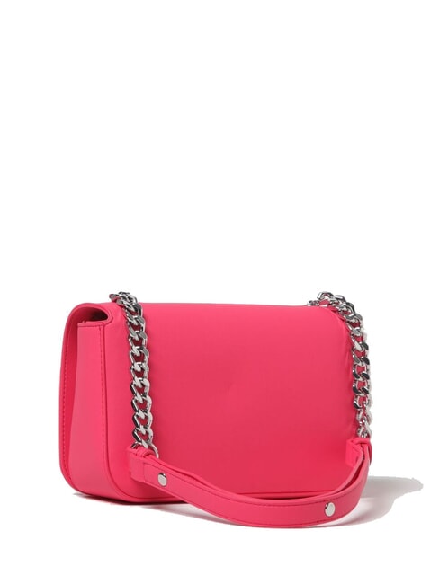 LETTERING BICOLOR Bolso de hombro fucsia - Bolsos Mujer