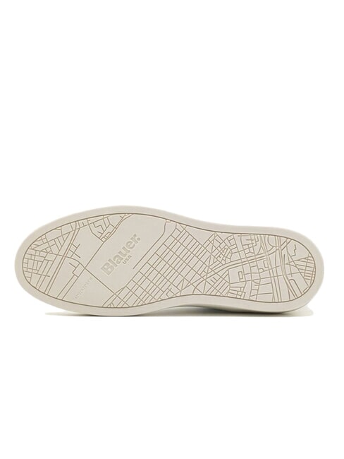 STATEN Zapatillas de cuero blanco/azul marino - Zapatos Hombre