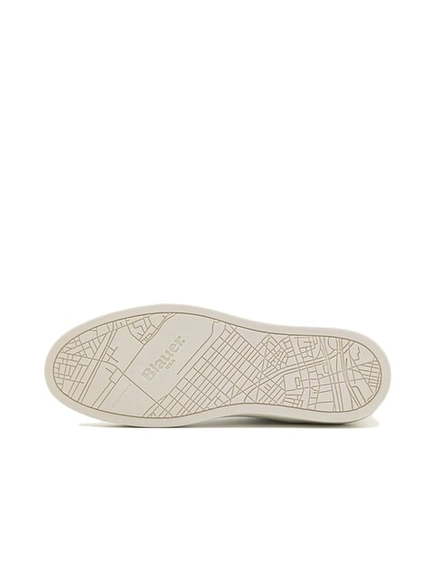 STATEN Zapatillas de cuero blanco/verde - Zapatos Hombre