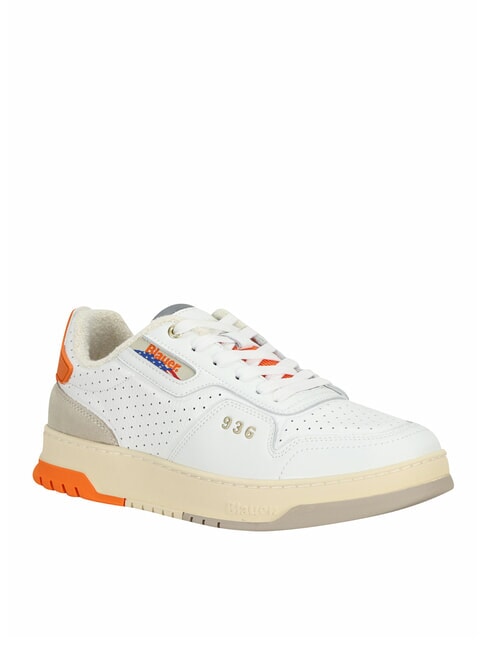 HARPER Zapatillas blanco/naranja - Zapatos Hombre