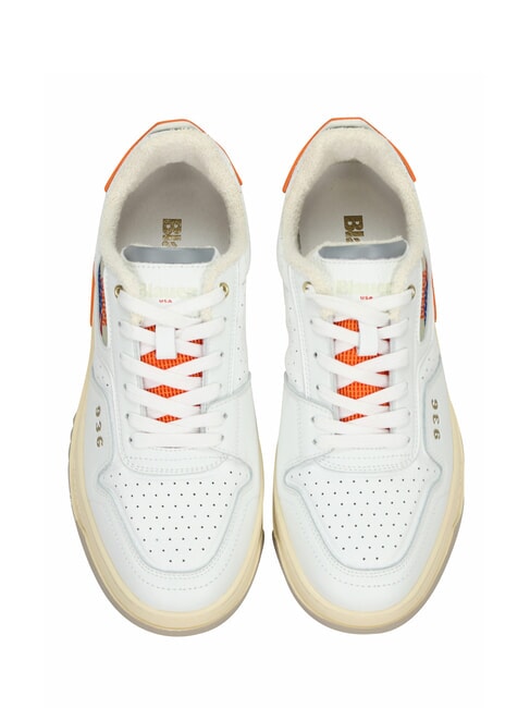 HARPER Zapatillas blanco/naranja - Zapatos Hombre
