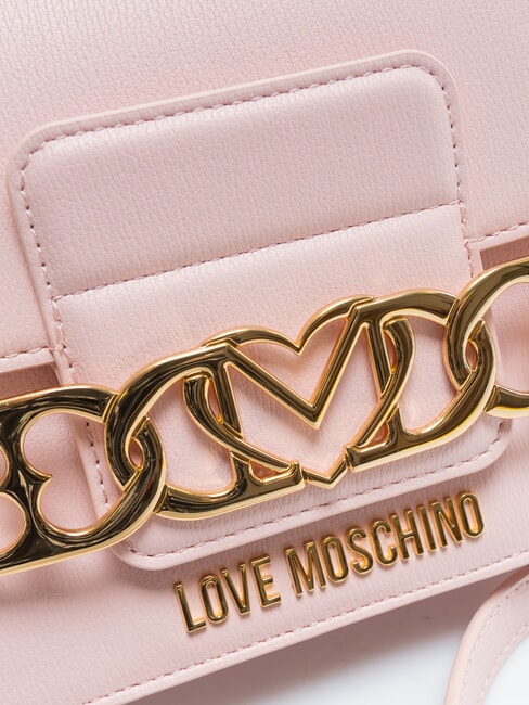 HEART CHAIN Bolso de hombro Rosa - Bolsos Mujer