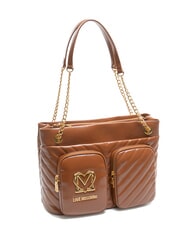 LOVE MOSCHINO CITY POCKETS Bolsa de compras acolchada nueces - Bolsos Mujer - 2