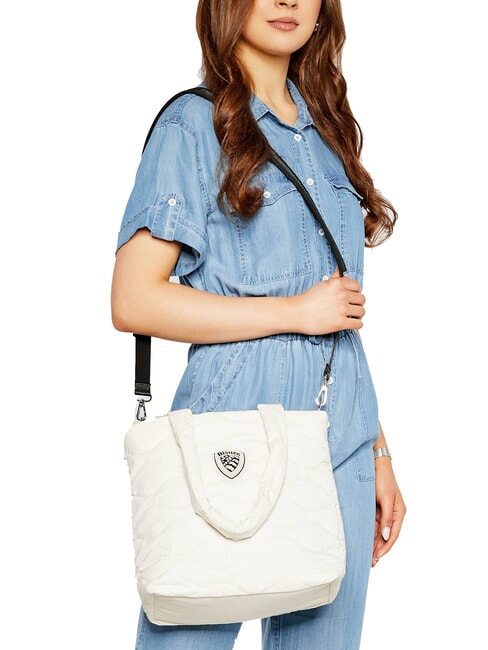 RUG Bolso de hombro acolchado blanco - Bolsos Mujer