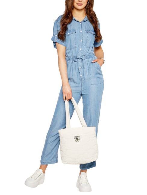 RUG Bolso de hombro acolchado blanco - Bolsos Mujer